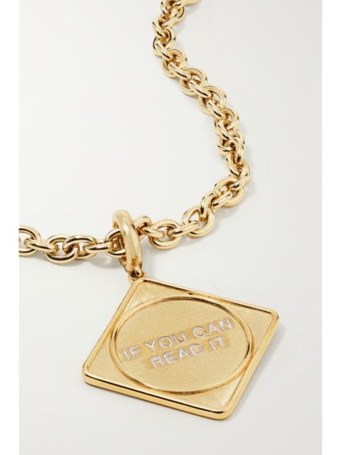 Sign 14-karat Gold Necklace