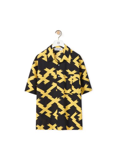 Allover print shirt in cotton