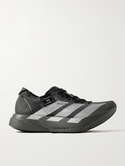 + Y-3 Adizero Adios Pro 4 Rubber-trimmed Ripstop Sneakers