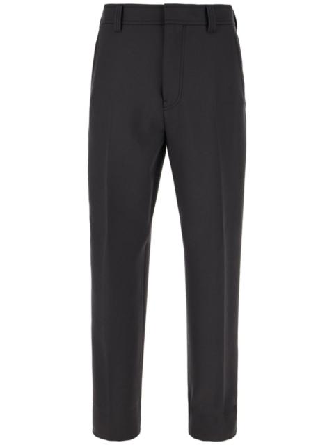 wool tapered trousers