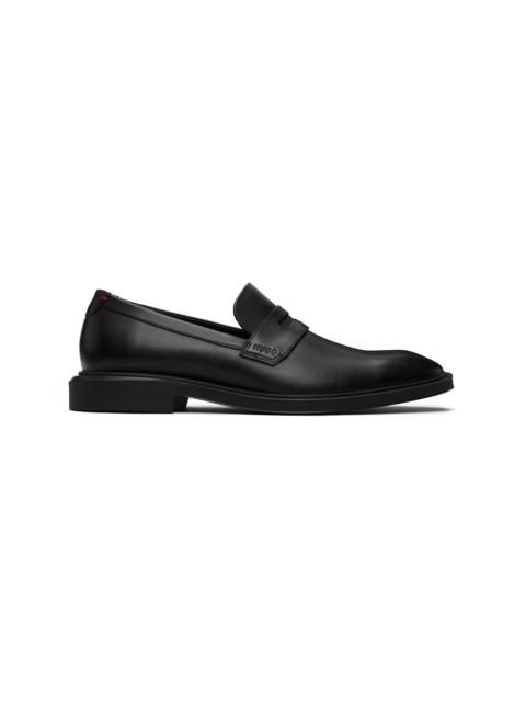 Black Penny Trim Loafers