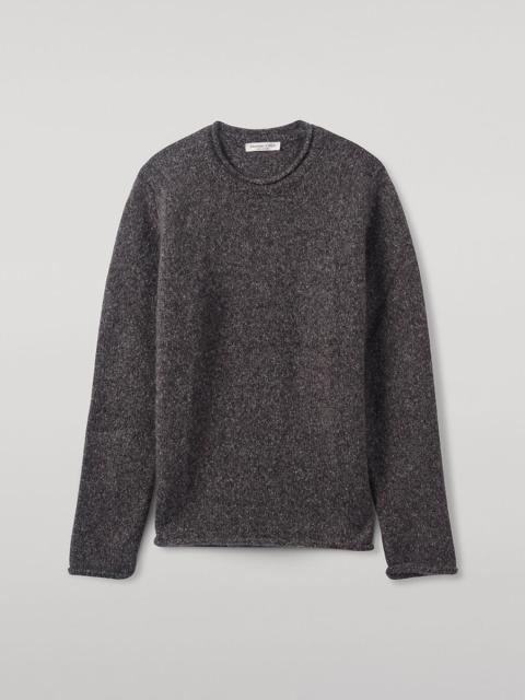 Brushed Cashmere Silk Grey Jumper