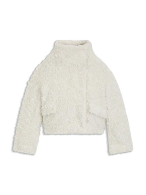 BOSS X STEIFF TEDDY COAT IN A RELAXED FIT