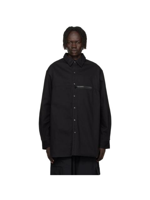Black UT Twill Overshirt