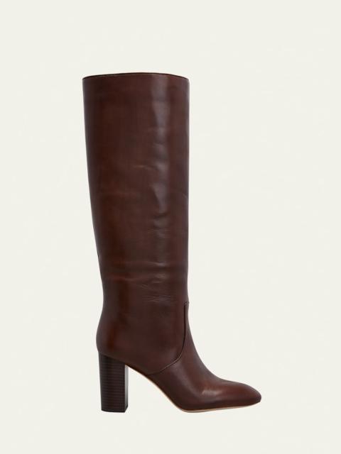 Goldy Leather Knee Boots