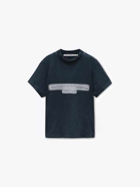 Reflective Halo Print Logo Tee
