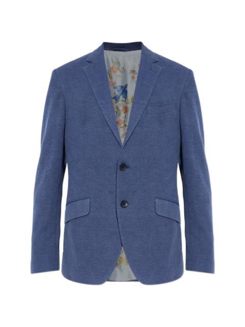 single-breasted textured blazer
