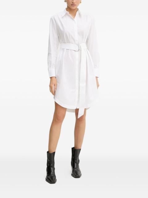 belted shirt mini day dress