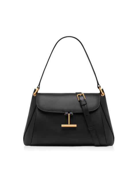 NATURAL GRAIN LEATHER TARA MEDIUM SHOULDER BAG