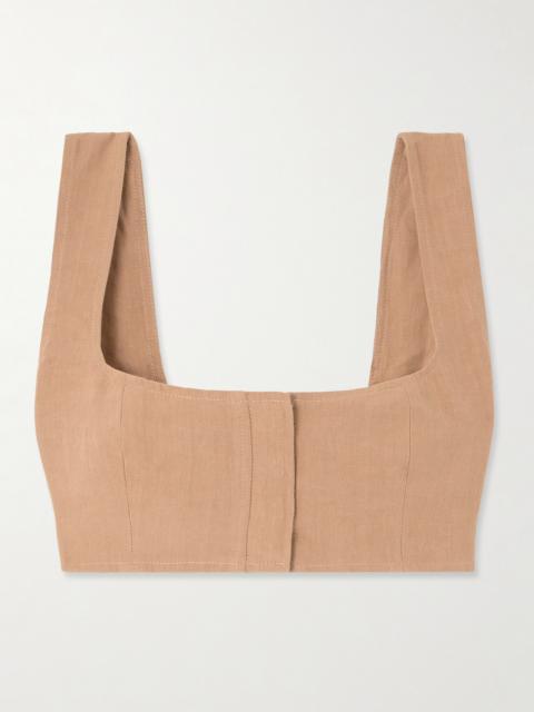 Jirja Cropped Linen Top