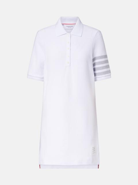 4-Bar cotton piqué polo dress