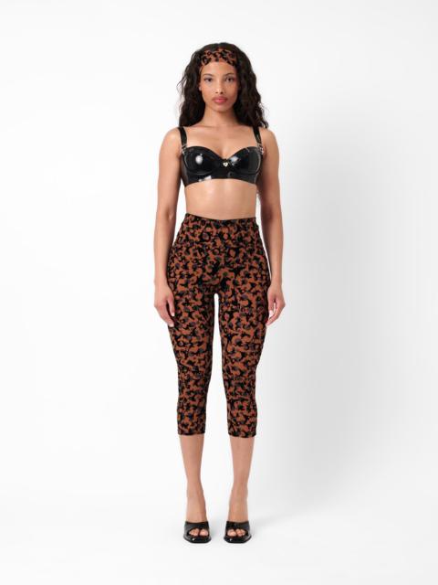 KNOCKOUT CAPRIS BROWN LEOPARD PRINT