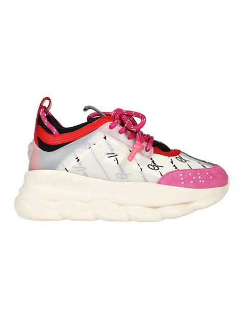 Versace Chain Reaction White Fuschia (Women's)