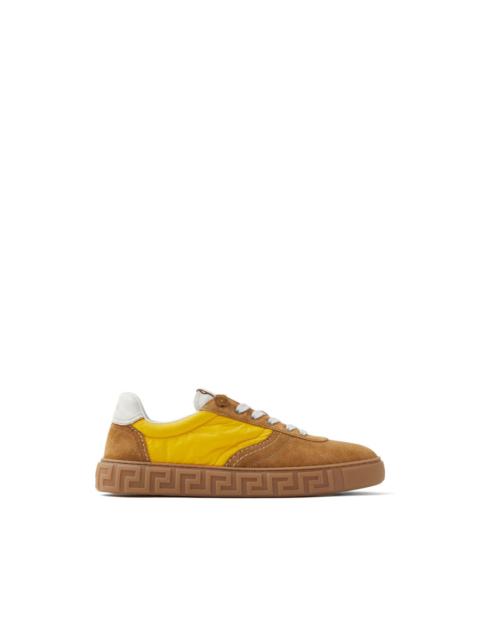 Greca suede & nylon sneakers