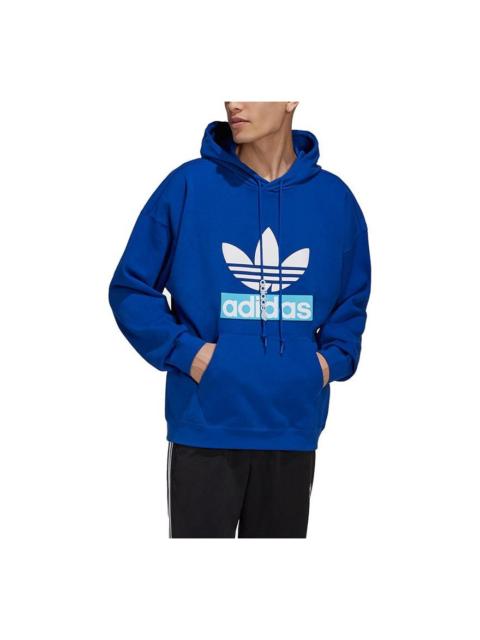adidas originals Big Trfl Logo Pattern Sports Blue H09353