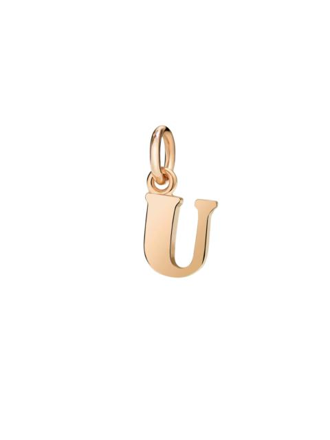ROSE GOLD LETTER U CHARM