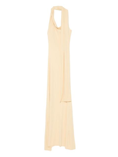 Wisp halterneck draped maxi dress