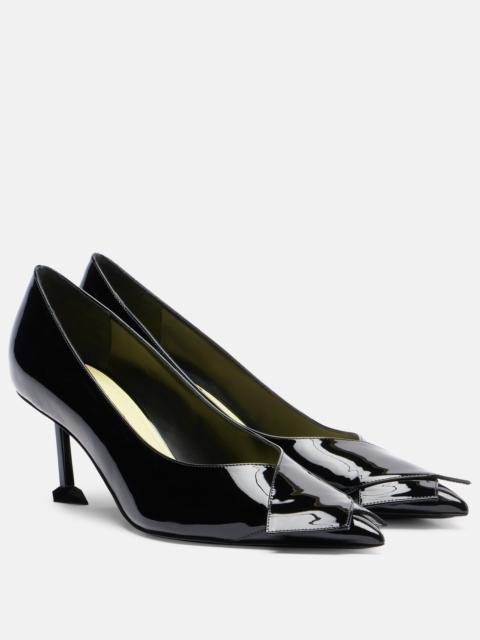 Patent leather pumps