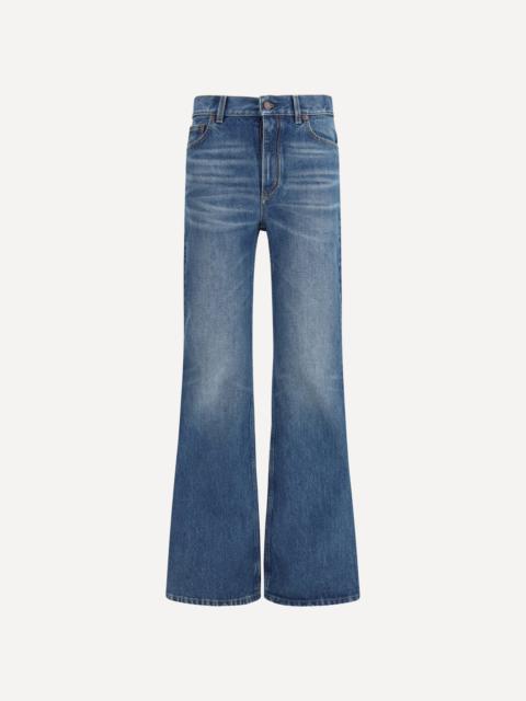 Jeans flared in organic cotton denim