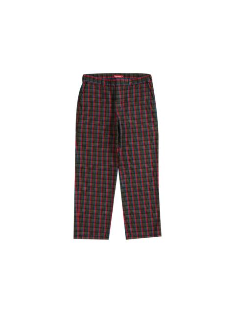 Supreme Work Pant (SS23) Red Plaid