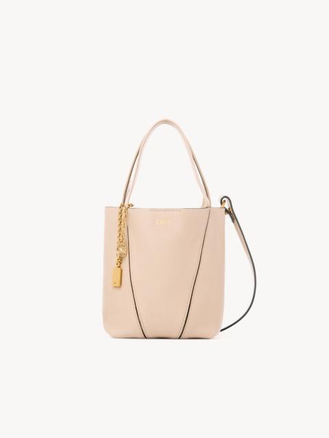 SMALL CHLOÉ SPIN TOTE BAG IN GRAINED LEATHER