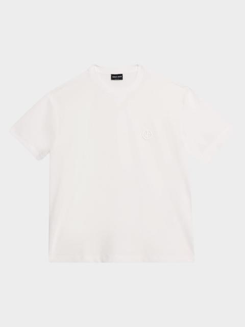 Men & apos;s Mesh Rich-Stitch Crewneck T-Shirt