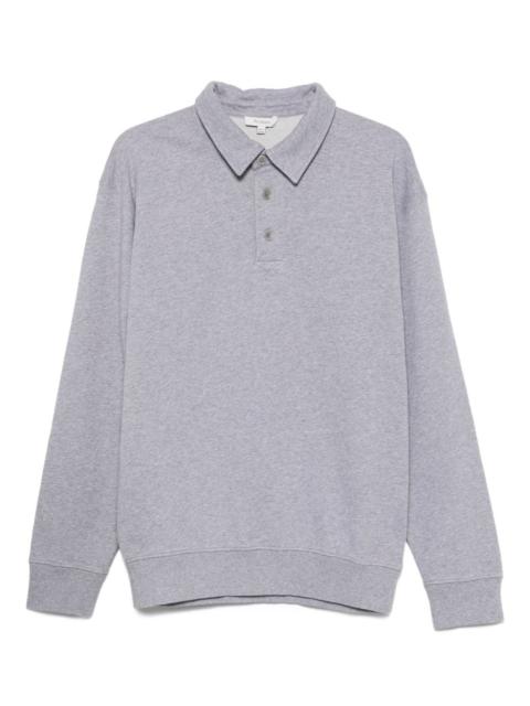 long-sleeve polo-neck top