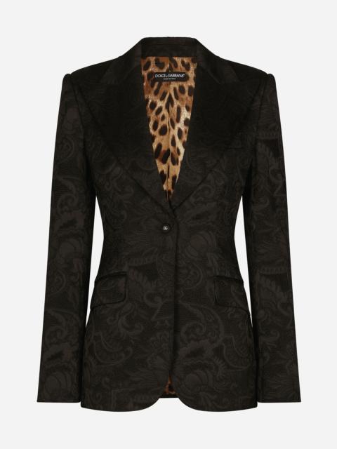 Floral jacquard Turlington blazer