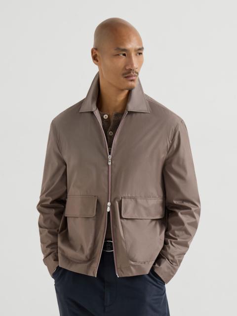 Bonded silk unlined outerwear jacket