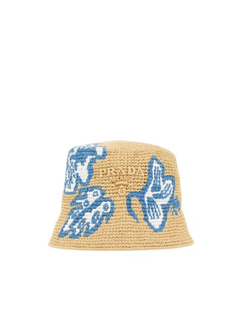 raffia bucket hat