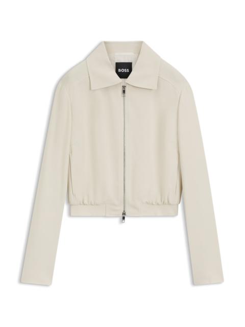 REGULAR-FIT BLAZER IN SOFT CREPE