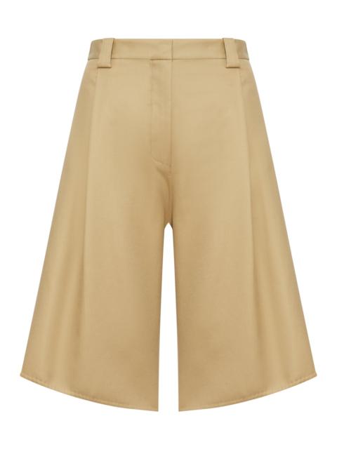 TULIP-SHAPED COTTON BERMUDA SHORTS