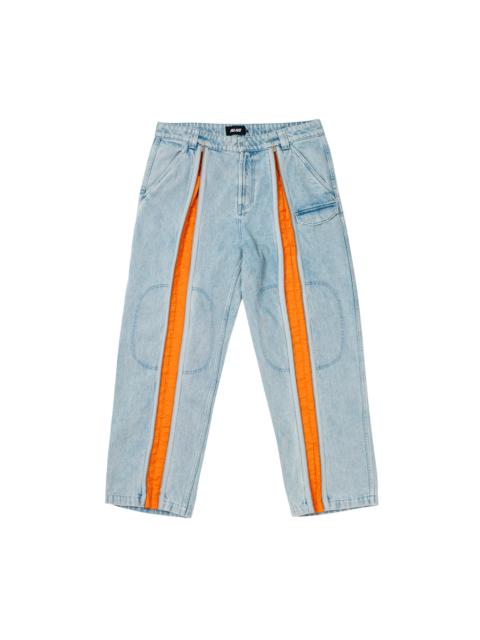 ZIPPED FLIGHT TROUSER STONE WASH