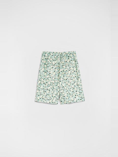 Fluid Viscose Printed Shorts