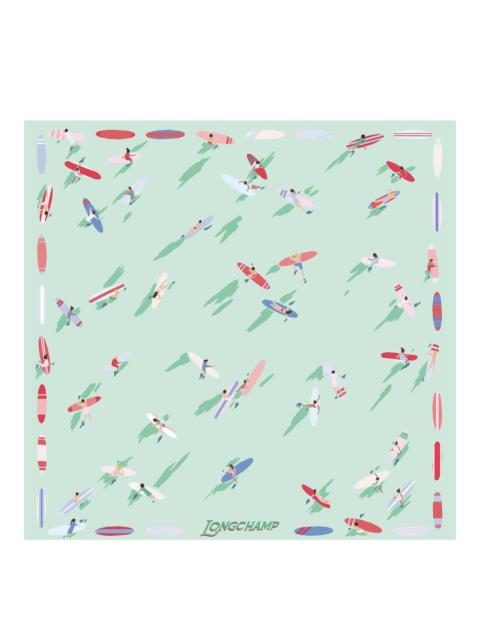 En Attendant la Vague Silk scarf 50 Mint - Silk