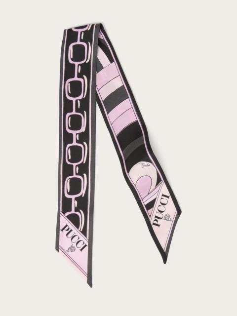 IRIDE AND ISTRICE PRINT SILK TWILL SCARF