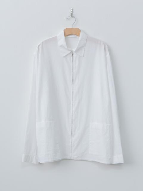 Chambray Zip Shirt - White