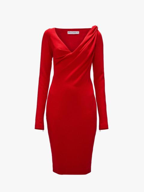LONG SLEEVE MIDI DRESS