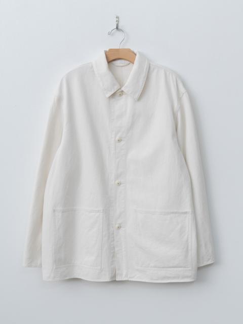 Cotton Drill Coverall Jacket - Ecru
