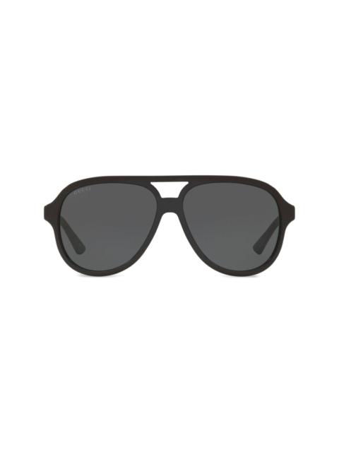 pilot-frame tinted sunglasses