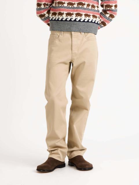 MENS STRAIGHT LEG JEANS IN BEIGE