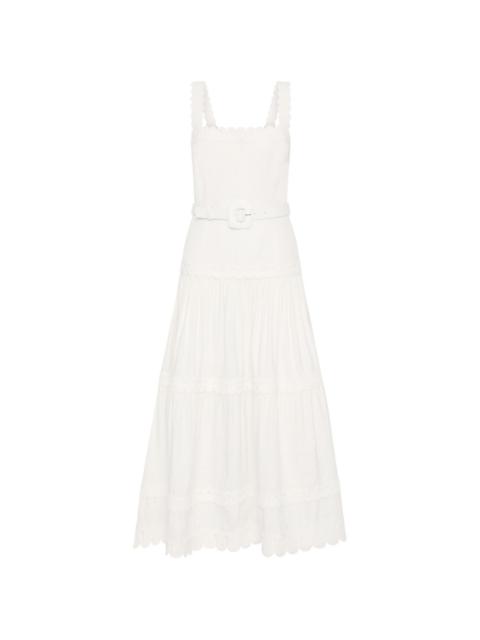 Kahlia scalloped midi dress