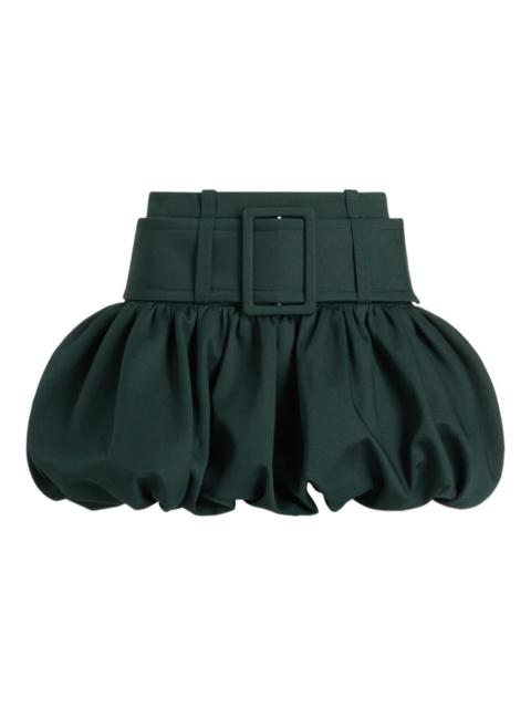 belted bubble mini skirt