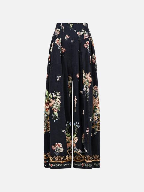 CORSET WAIST WIDE LEG PANT