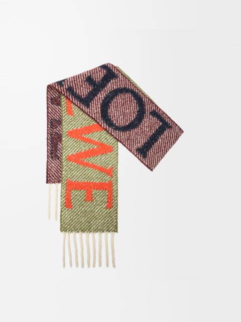 Scarf in alpaca and wool blend