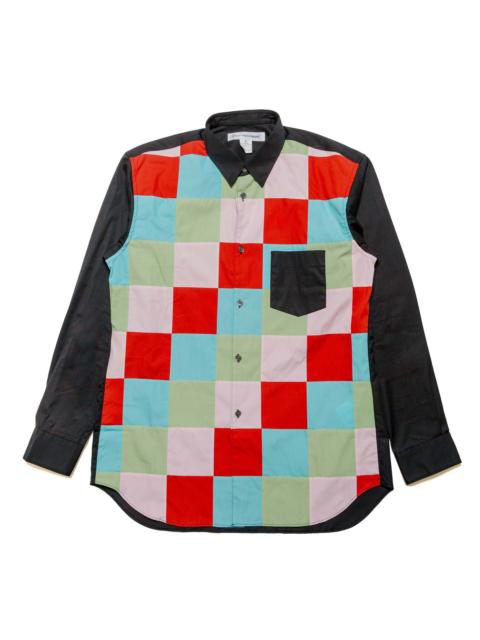 Patchwork Check Shirt Black Mix