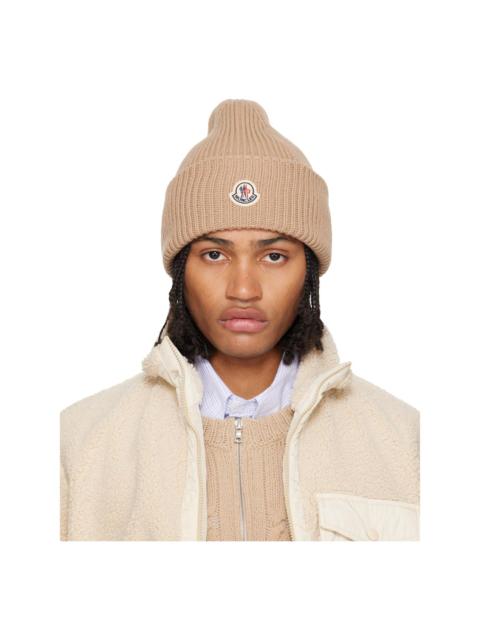 Beige Wool & Cashmere Beanie