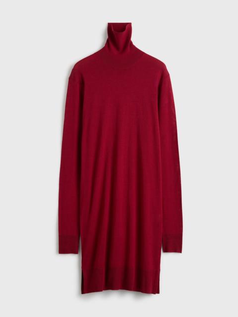 Turtleneck dress red