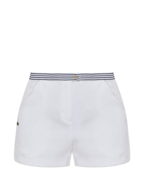 striped-waistband shorts
