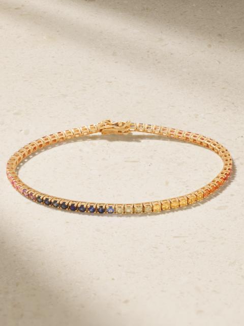 14-karat Gold Sapphire Tennis Bracelet